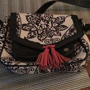 Spartina 449 New Crossbody Bag Fabric Leather
